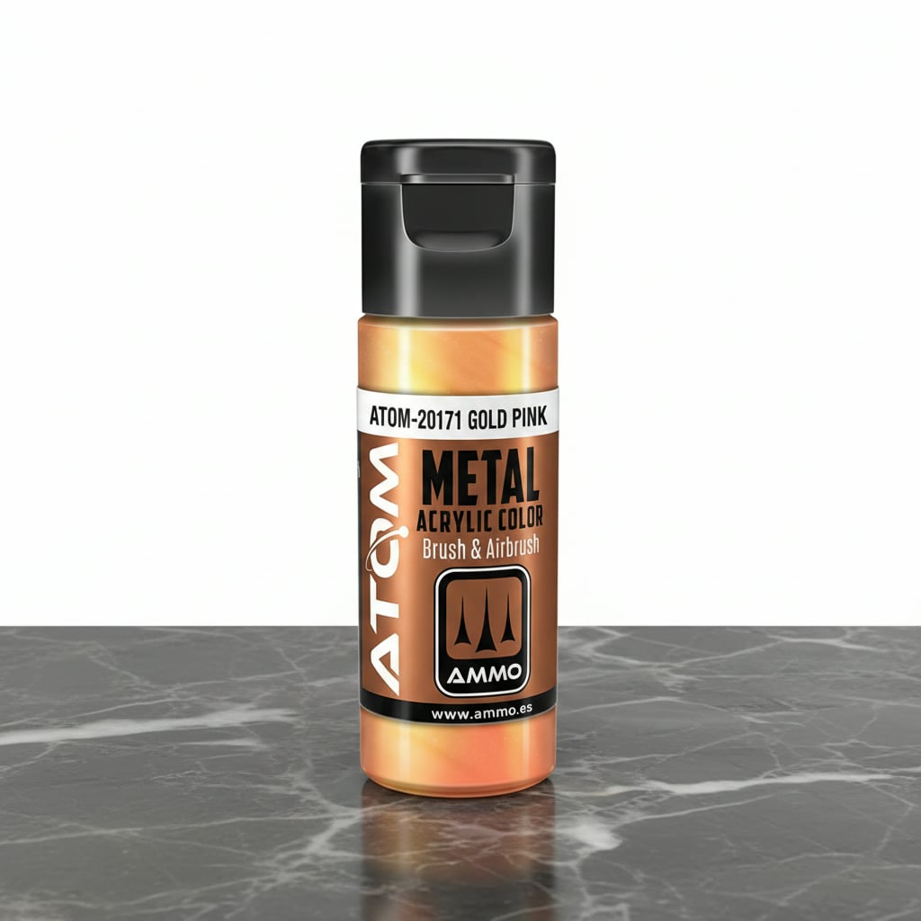 ATOM Metallic Acrylic Paint Gold Pink ATOM-20171