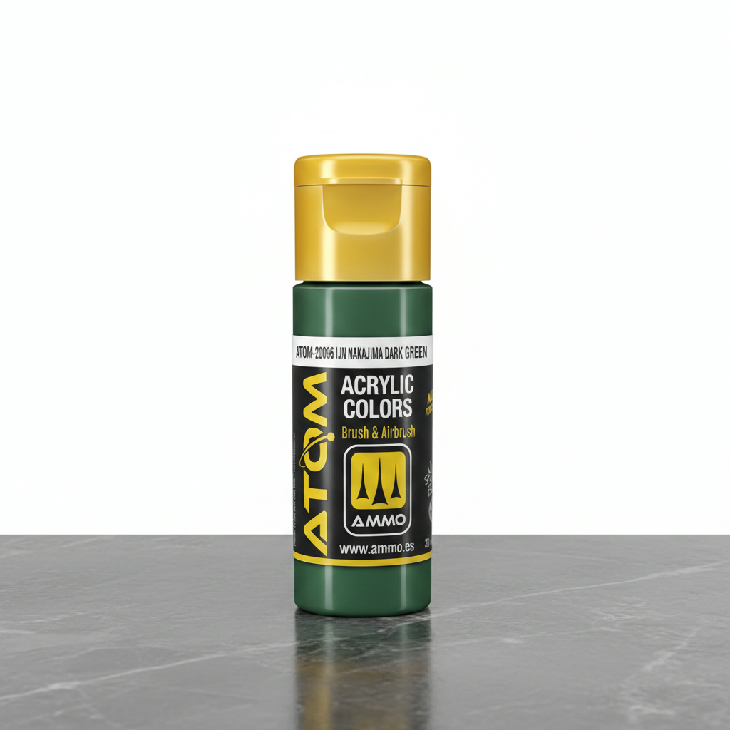 ATOM Color Acrylic Paint IJN Nakajima Dark Green ATOM-20096