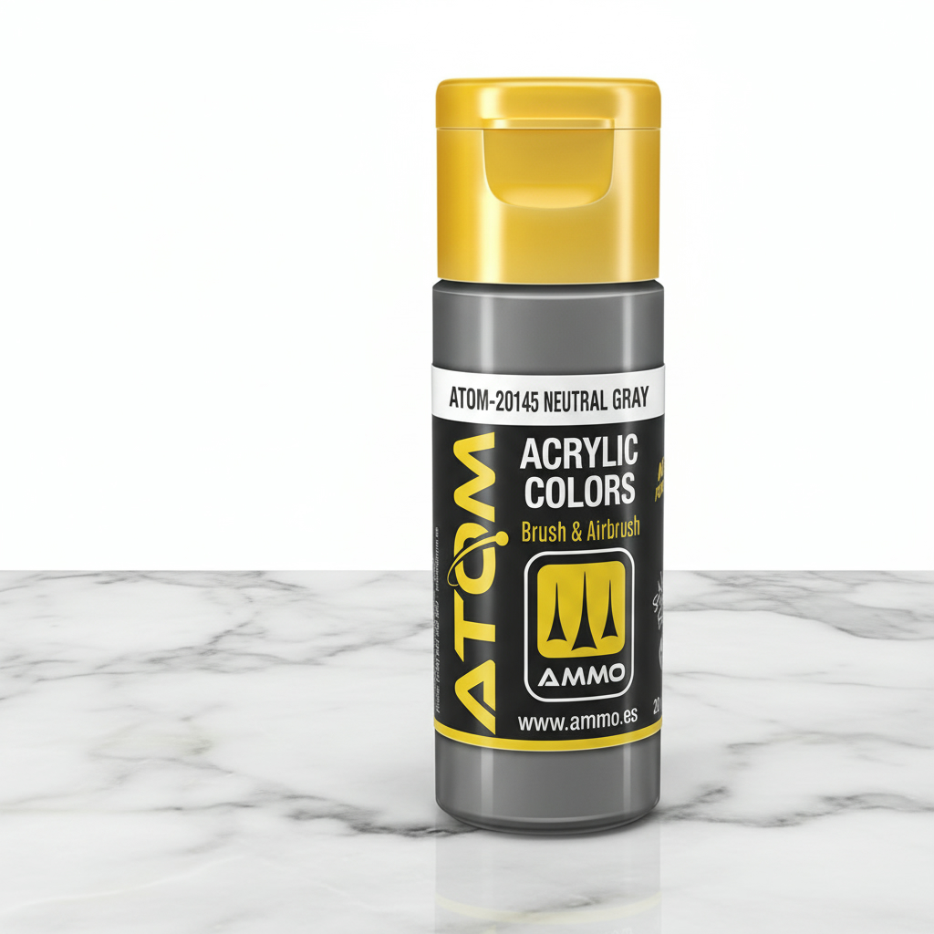 ATOM Color Acrylic Paint Neutral Gray ATOM-20145