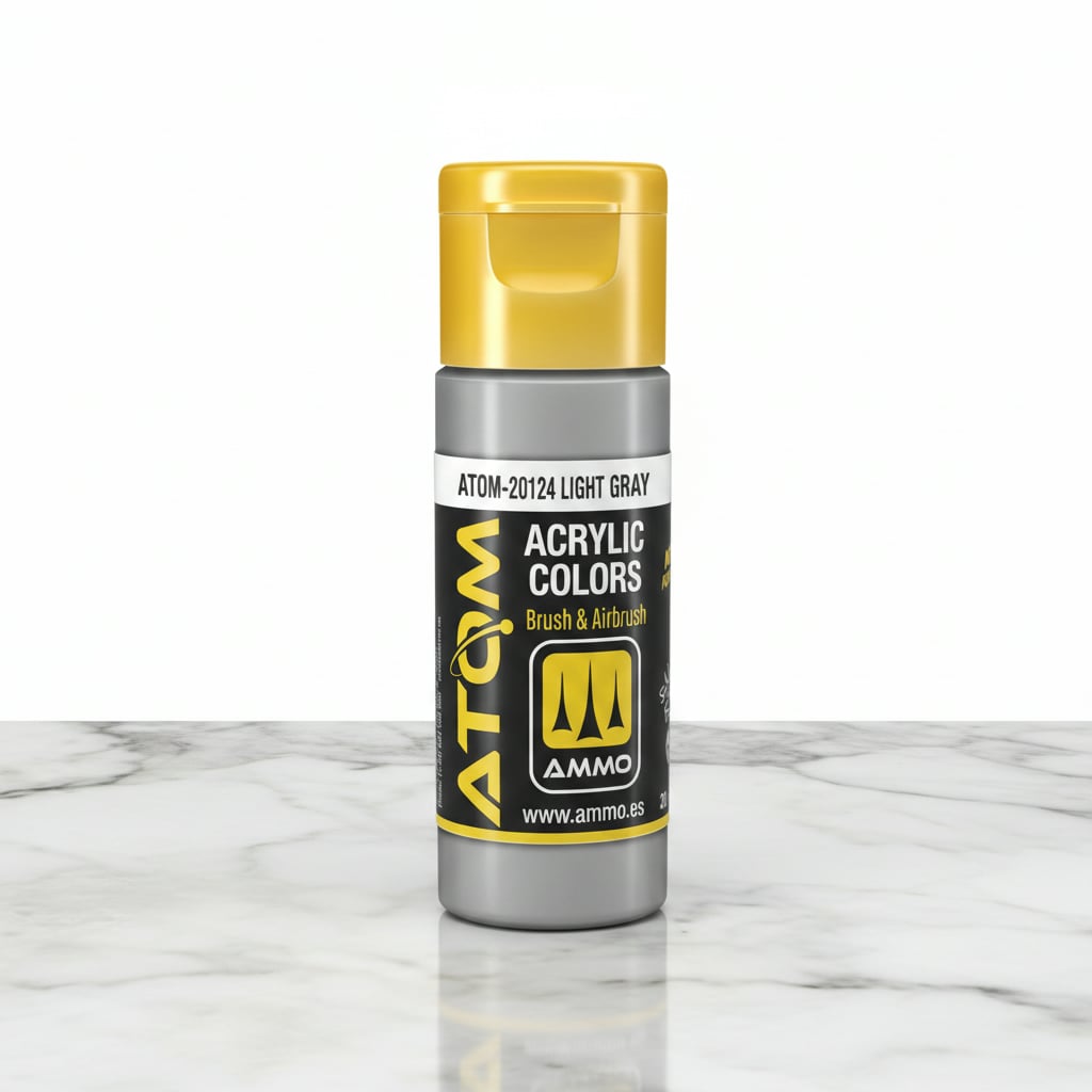ATOM Color Acrylic Paint Light Gray ATOM-20124