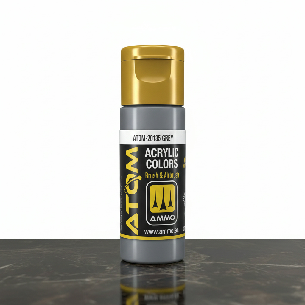 ATOM Color Acrylic Paint Grey ATOM-20135