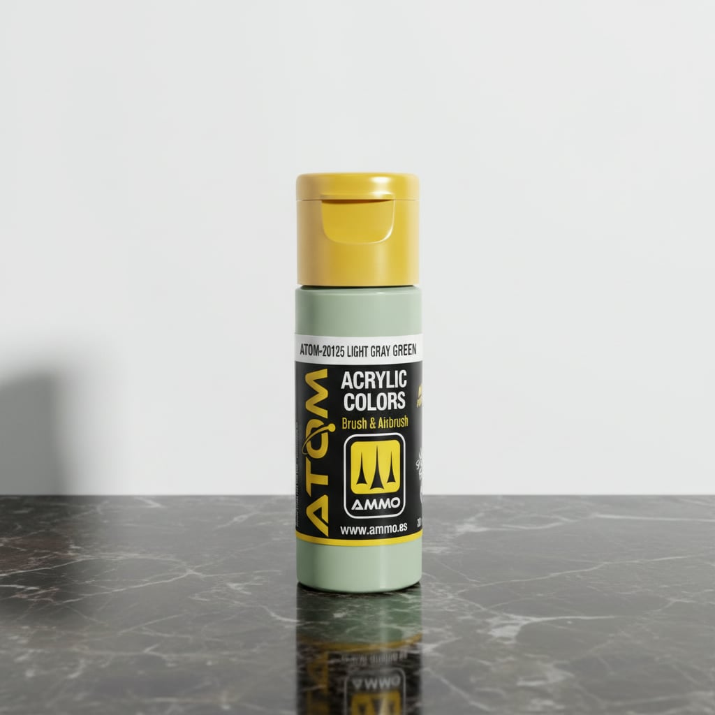 ATOM Color Acrylic Paint Light Gray Green ATOM-20125
