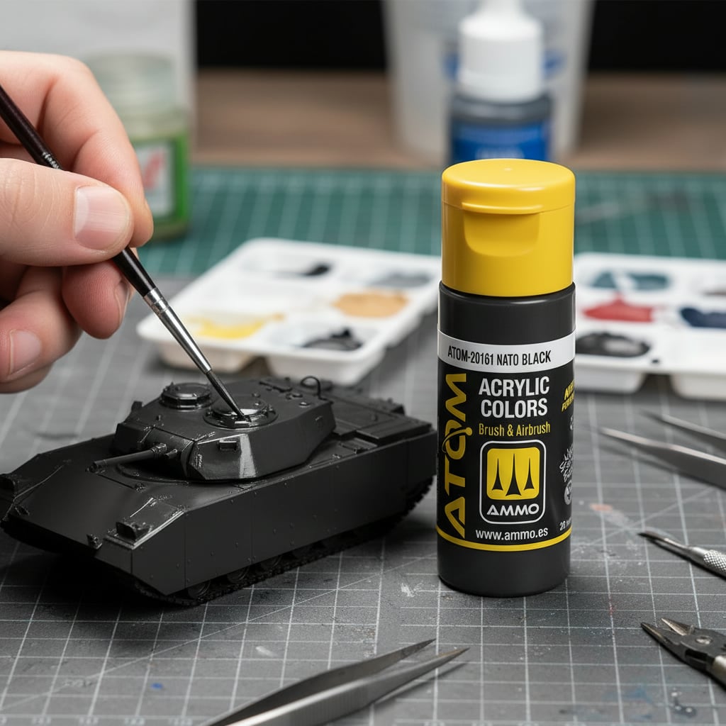 ATOM Color Acrylic Paint Nato Black ATOM-20161