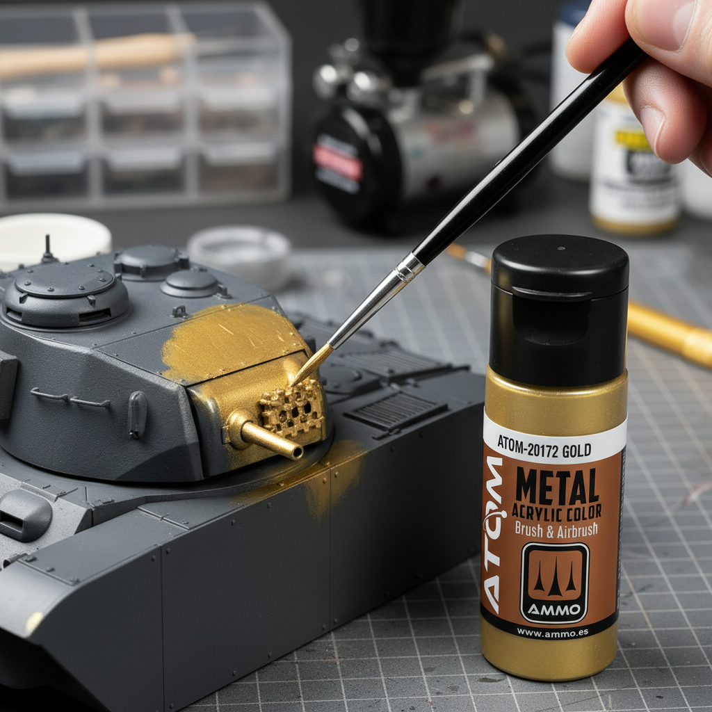 ATOM Metallic Acrylic Paint Gold ATOM-20172