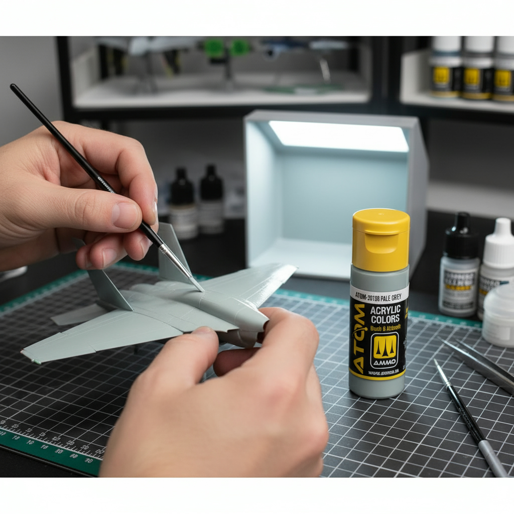 ATOM Color Acrylic Paint Pale Grey ATOM-20130