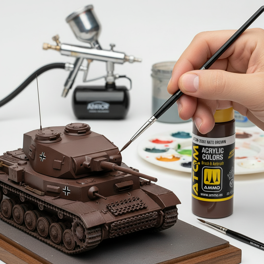 ATOM Color Acrylic Paint NATO Brown ATOM-20061