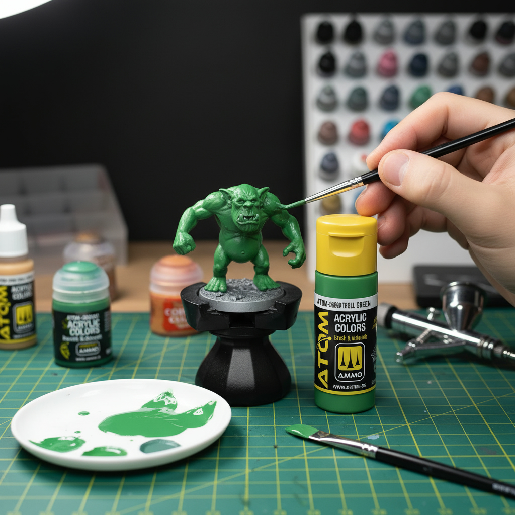 ATOM Color Acrylic Paint Troll Green ATOM-20090