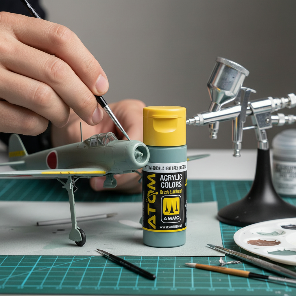 ATOM Color Acrylic Paint IJA Light Grey Green ATOM-20138