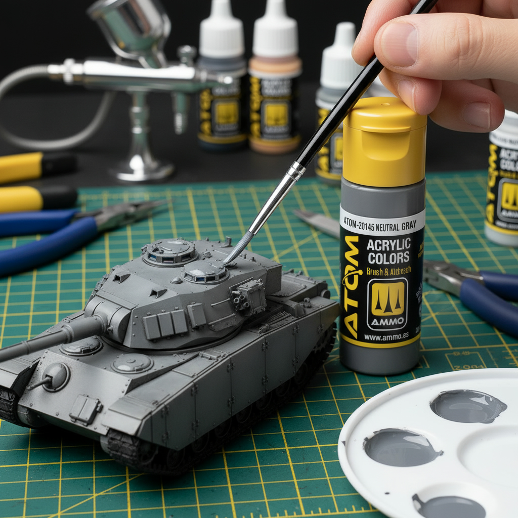ATOM Color Acrylic Paint Neutral Gray ATOM-20145