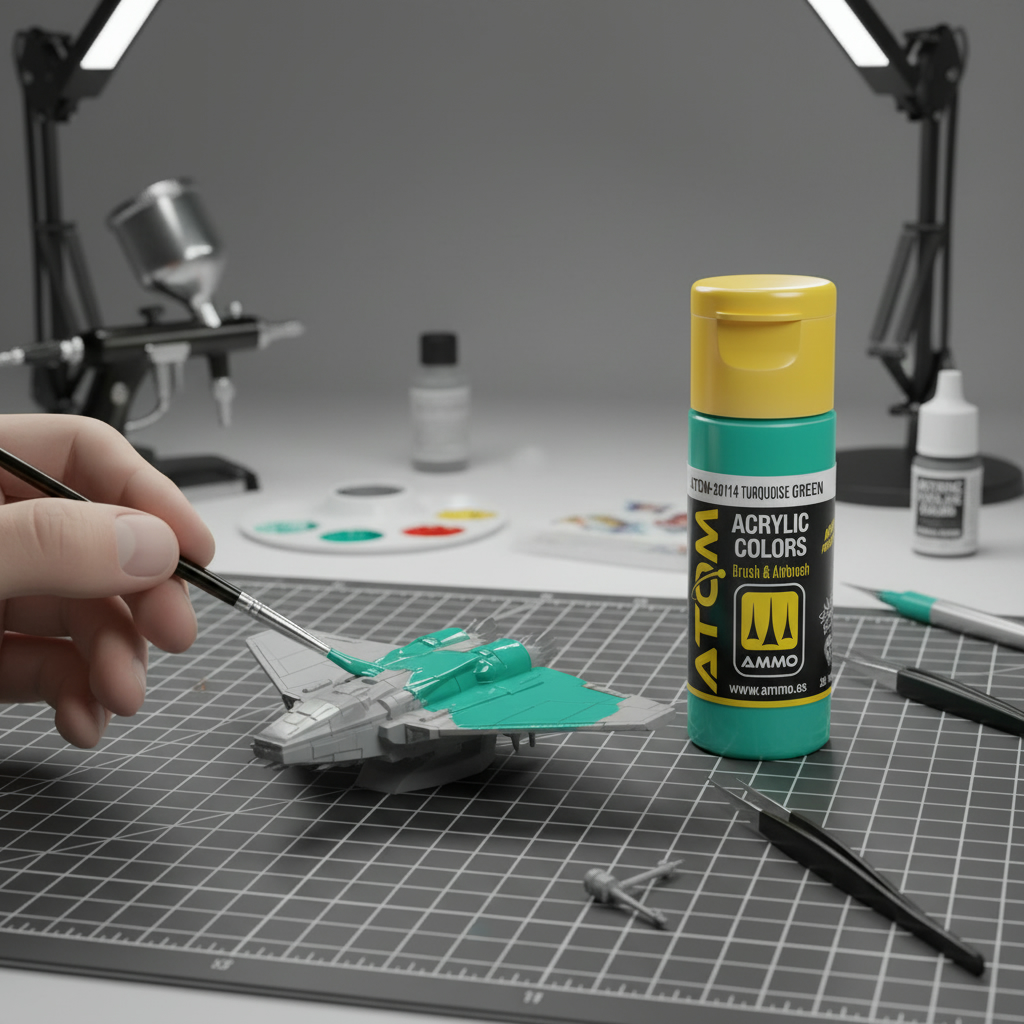 ATOM Color Acrylic Paint Turquoise Green ATOM-20114