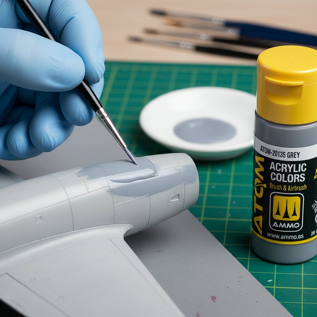 ATOM Color Acrylic Paint Grey ATOM-20135
