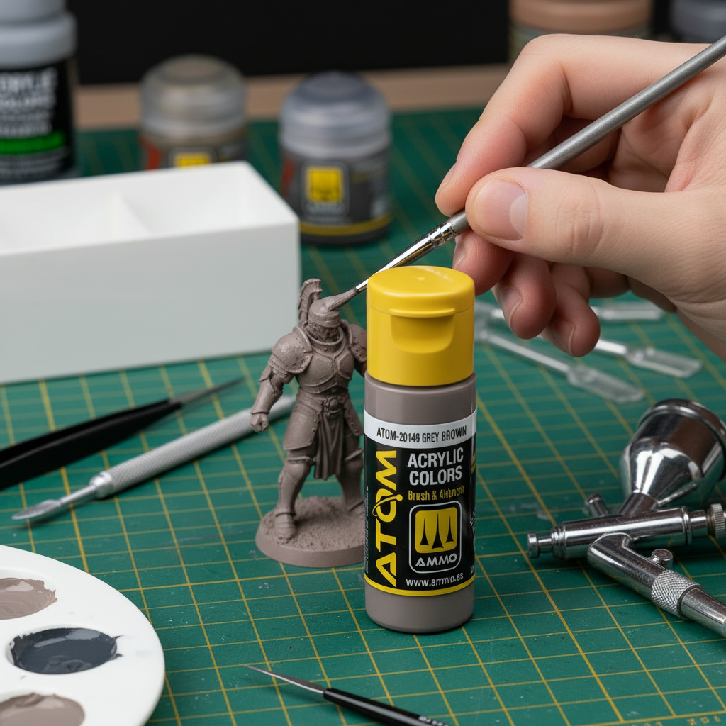 ATOM Color Acrylic Paint Grey Brown ATOM-20149