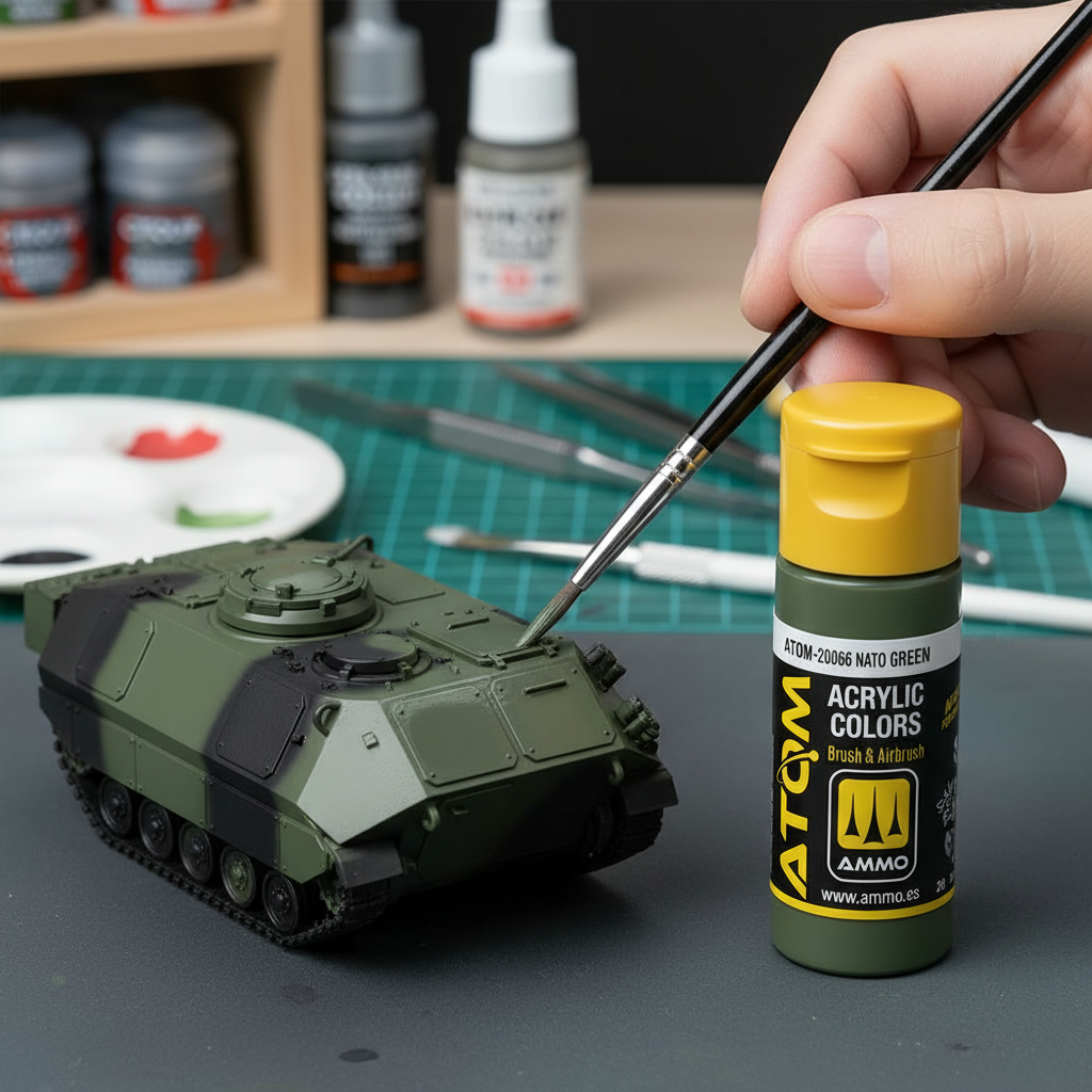 ATOM Color Acrylic Paint NATO Green ATOM-20066