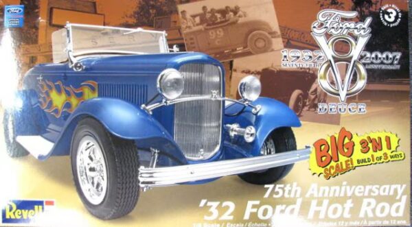Revell 1932 Ford Hot Rod 3n1 75th Anniversary 1/8 Scale 85-2620