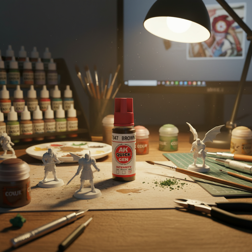 AK Interactive Quick Gen Brown Black 18ml AK17047
