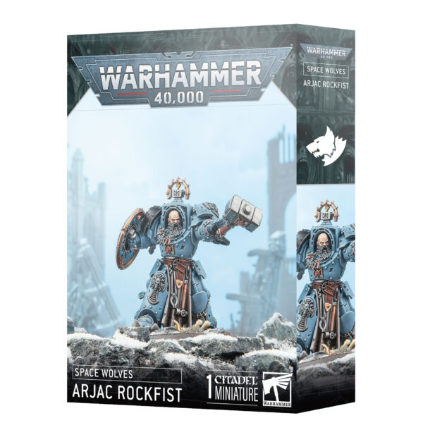 Warhammer 40000 Space Wolves Arjac Rockfist 53-38 Box