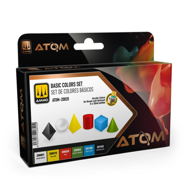 Ammo by Mig Basic Colors Paint Set ATOM-20820