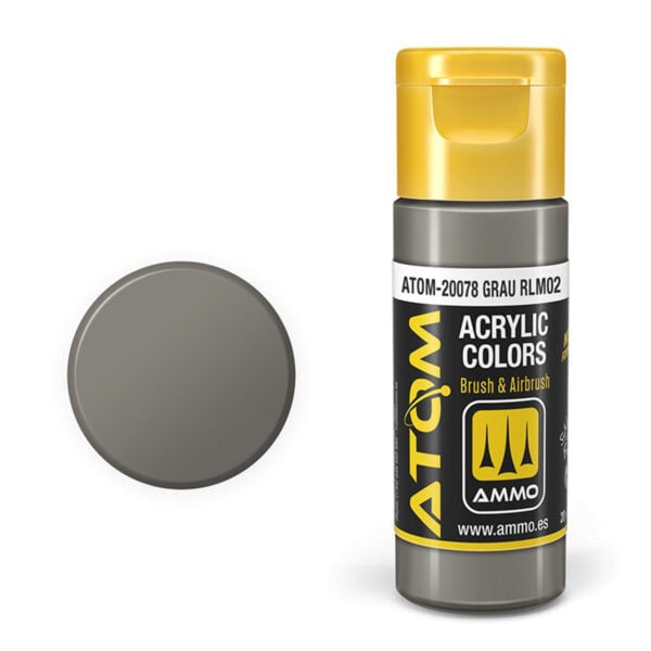 ATOM Color Acrylic Paint Grau RLM02 ATOM-20078