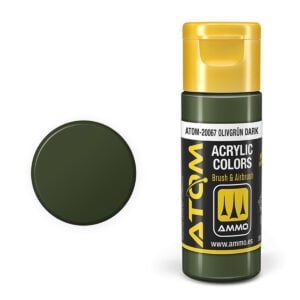ATOM Color Acrylic Paint Olivgrün Dark ATOM-20067