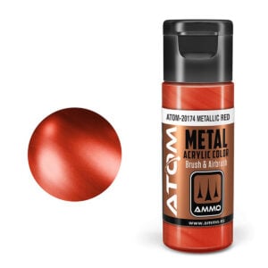 ATOM Metallic Acrylic Paint Red ATOM-20174