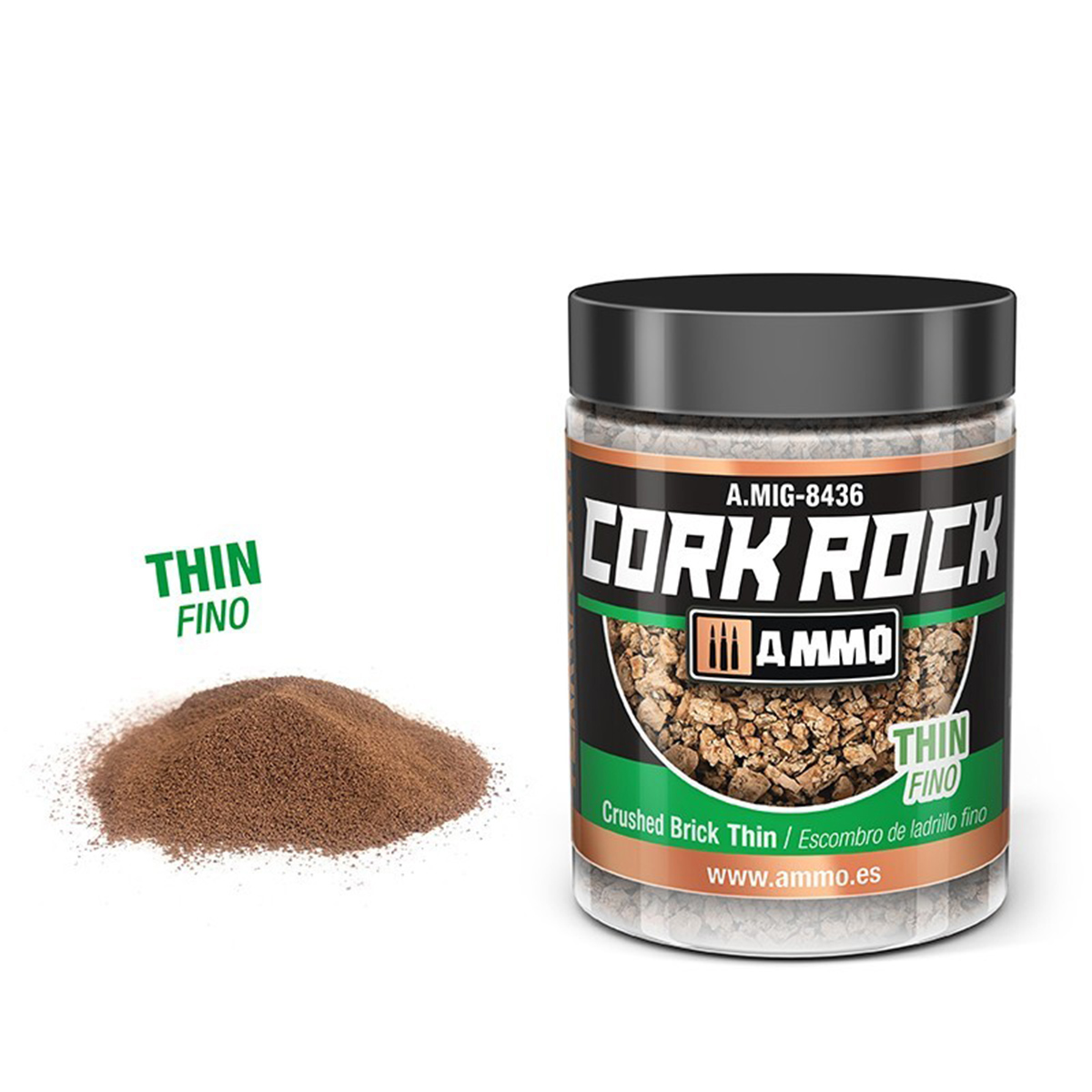 Ammo by Mig Terraform Cork Rock Crushed Brick Thin 100ml AMIG8436