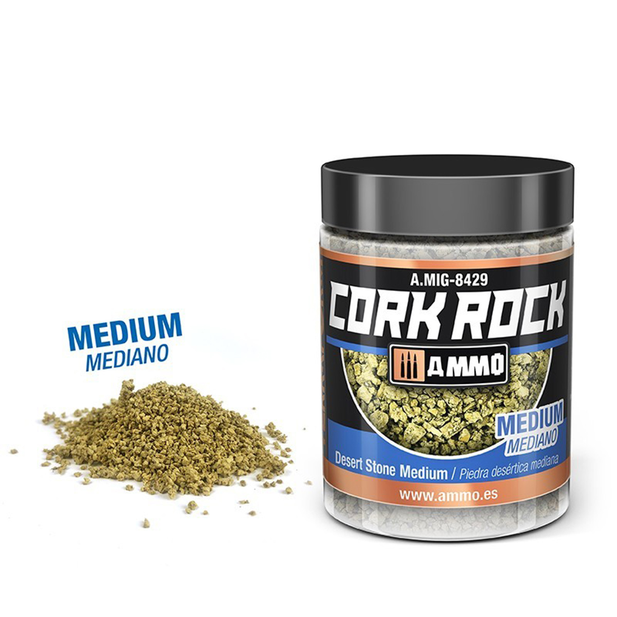 Ammo by Mig Terraform Cork Rock Desert Stone Medium 100ml AMIG8429
