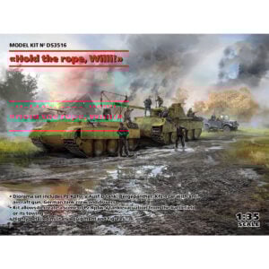 ICM Hold the Rope Willi Pz.Kpfw.V Panther Ausf.D Bergepanther le.gl.Einheitz-Pkw Kfz.4 German Drivers 1939-1945 and German Tank Riders 1942-1945 1/35 Scale DS3516
