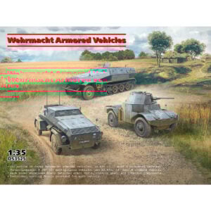 ICM Wehrmacht Armored Vehicles Sd.Kfz.251/1 Ausf.A Panzerwagen P 204 f Sd.Kfz. 247 Ausf.B 1/35 Scale DS3525