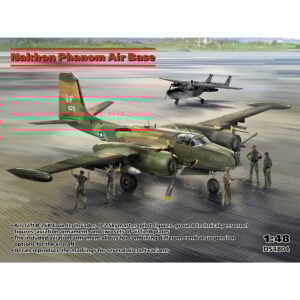 ICM Nakhon Phanom Air Base Cessna O-2A B-26K Counter Invader US pilots and ground personnel airfield matting 1/48 Scale DS4804