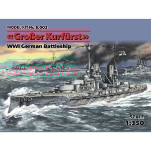 ICM GroBer Kurfurst WWI German Battleship 1/350 Scale S.002