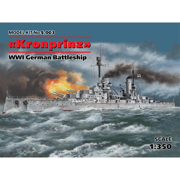 ICM Kronprinz WWI German Battleship 1/350 Scale S.003