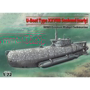 ICM U-Boat Type XXVIIB Seehund Early WWII German Midget Submarine 1/72 Scale S.006