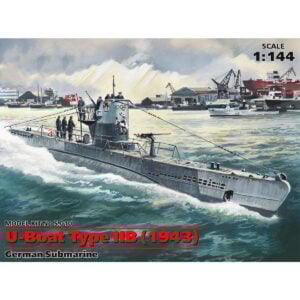 ICM U-Boat Type IIB 1943 German Submarine 1/144 Scale S.010