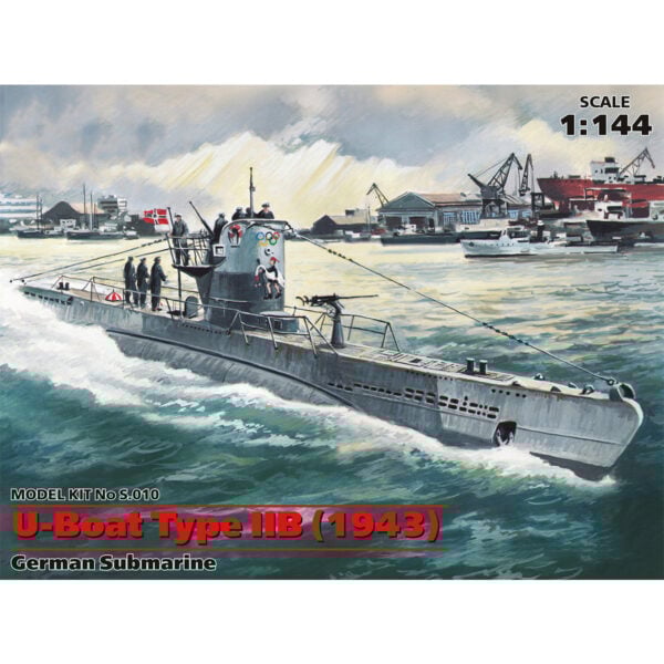 ICM U-Boat Type IIB 1943 German Submarine 1/144 Scale S.010