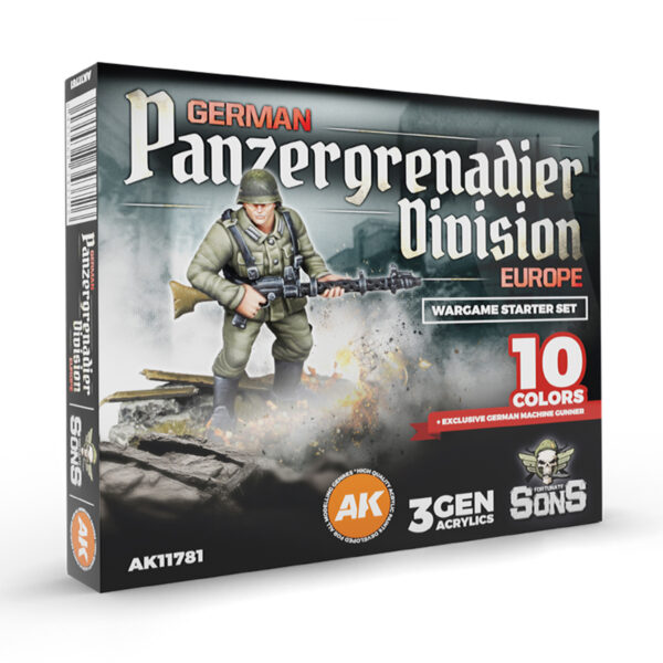 AK Interactive 3rd Generation German Panzergrenadier Europe Paint Set AKI 11781