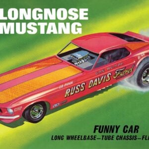 AMT 1969 Mustang Long Nose Funny Car Gas Ronda 1/25 Scale 1268