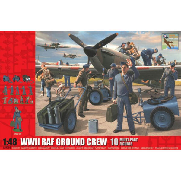 Airfix WWII RAF Ground Crew Set of 10 Figures 1/48 Scale A04702