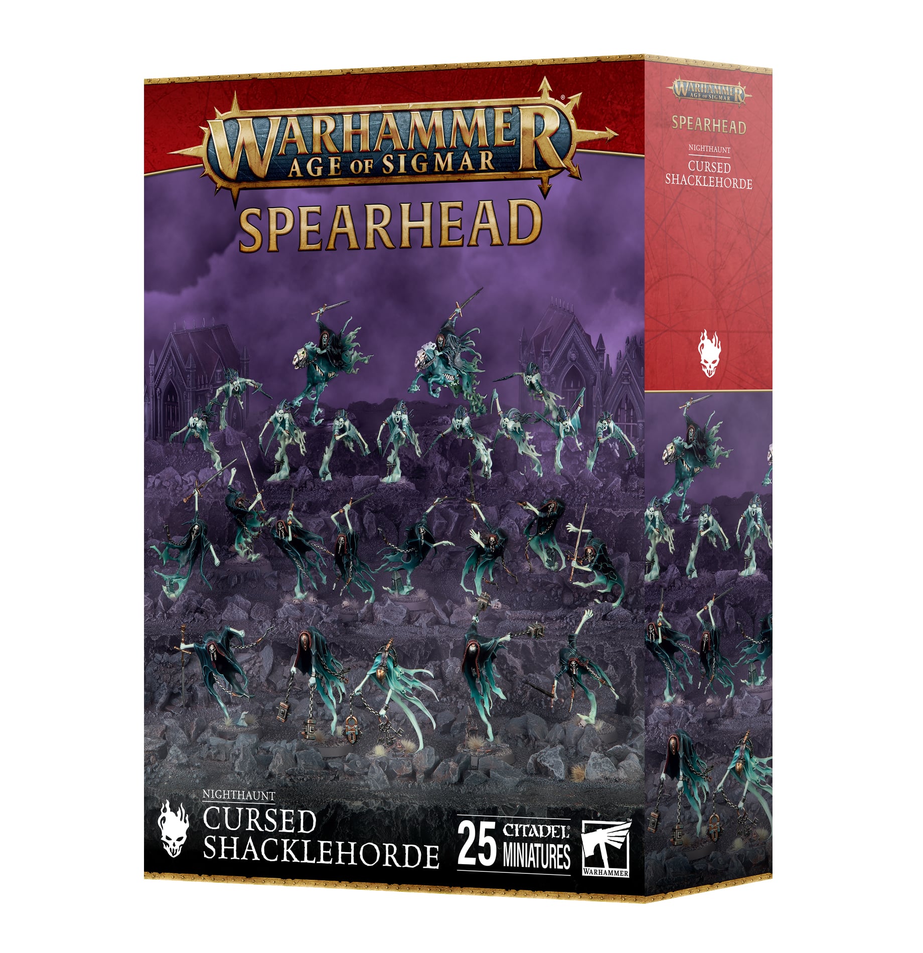 Cursed Shacklehorde Nighthaunt Spearhead Age of Sigmar Warhammer 70-914 Box