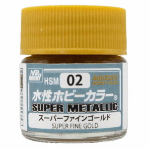 Mr Hobby Aqueous Super Metallic HSM02 Super Fine Gold