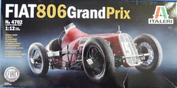 Italeri 1927 Fiat 806 Grand Prix Formula 1/12 Scale 4702