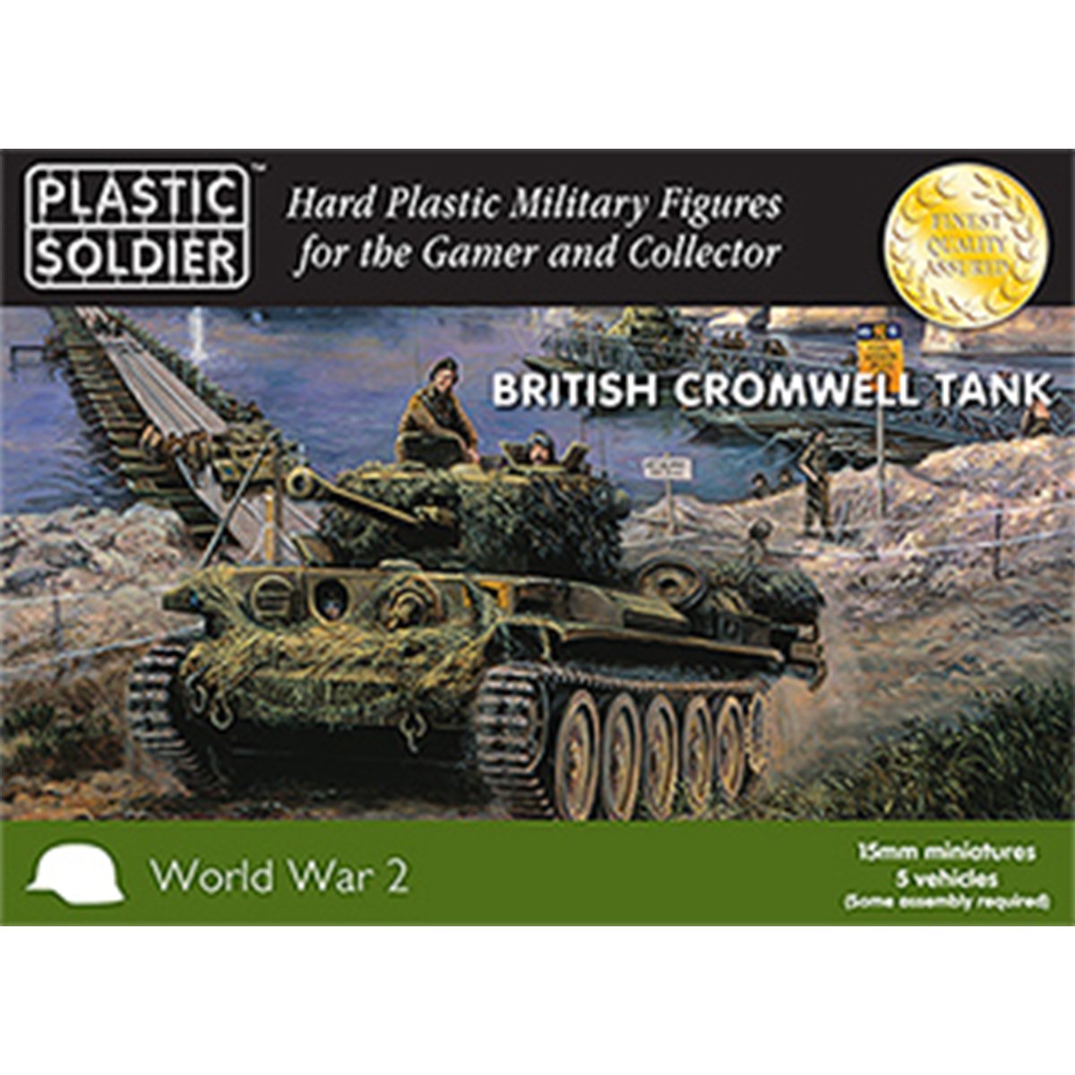 Plastic Soldier Company British Cromwell Tank Set of 5 Vehicles 15MM PSC WW2V15022