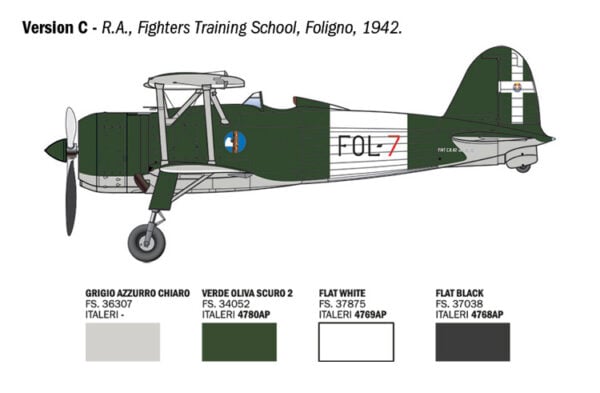 Italeri Fiat CR.42 Falco Assault Night Fighter 1/48 Scale 2842