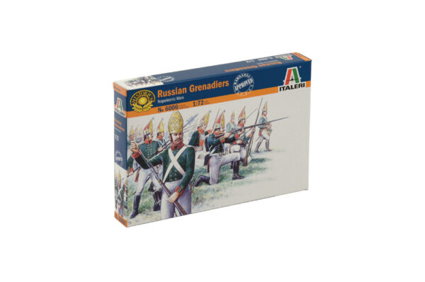 Italeri Russian Grenadiers Set of 50 Figures 1/72 Scale 6006