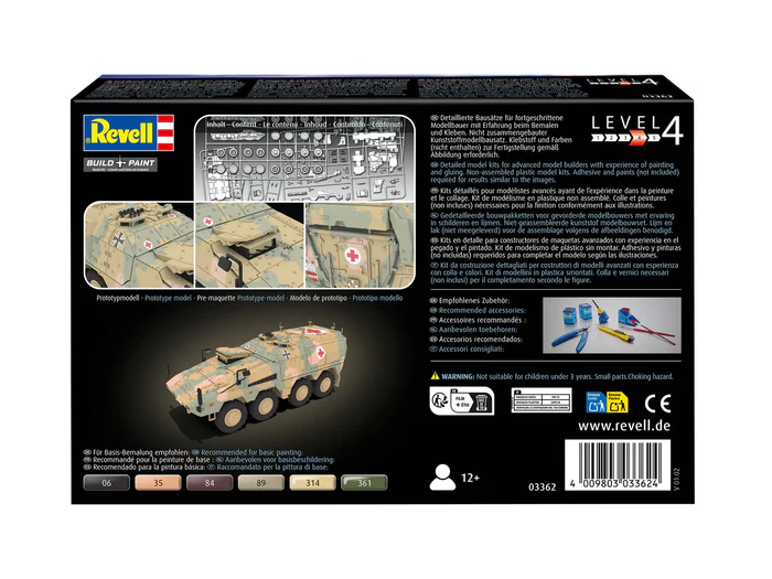 Revell GTK Boxer sgSanKfz Ambulance 1/72 Scale 03362