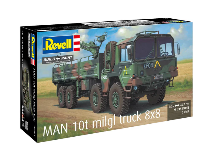 Revell Man 10T Miilgl 8x8 Truck 1/35 Scale 03367