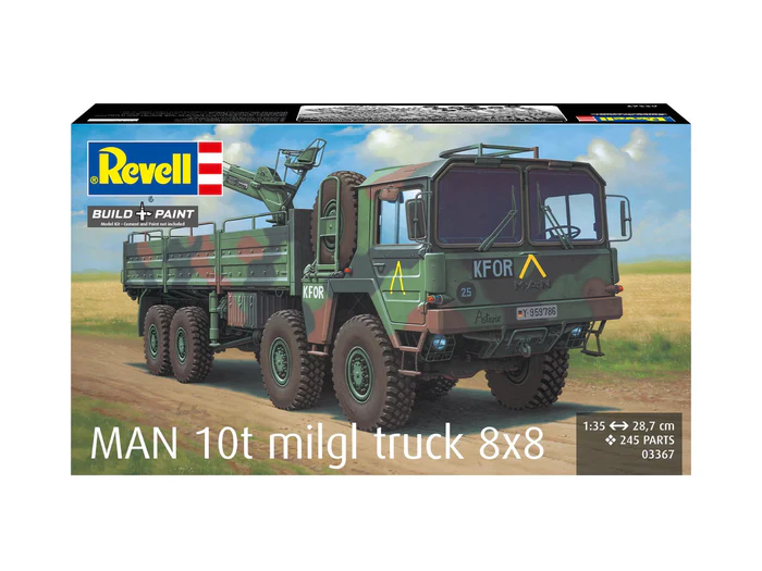 Revell Man 10T Miilgl 8x8 Truck 1/35 Scale 03367