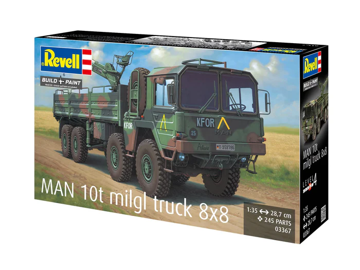 Revell Man 10T Miilgl 8x8 Truck 1/35 Scale 03367