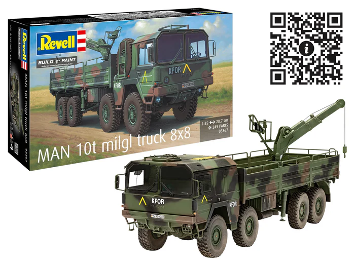 Revell Man 10T Miilgl 8x8 Truck 1/35 Scale 03367