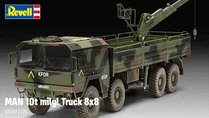 Revell Man 10T Miilgl 8x8 Truck 1/35 Scale 03367