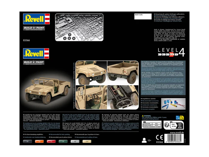 Revell Hmmwv M1097A2 1/35 Scale 03366